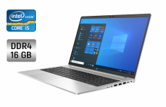 Ультрабук HP ProBook 650 G8 / 15.6" (1920x1080) IPS / Intel Core i5-1135G7 (4 (8) ядра по 4.2 GHz) / 16 GB DDR4 / 256 GB SSD / Intel Iris Xe Graphics / WebCam / Fingerprint