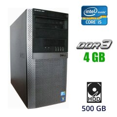 Системный блок Dell OptiPlex 980 Tower / Intel Core i5-650 (2 (4) ядра по 3.2 - 3.46 GHz) / 4 GB DDR3 / 500 GB HDD / Intel HD Graphics 