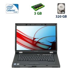 Ноутбук Lenovo 3000 N200 / 15.4" (1280x800) TN CCFL / Intel Celeron 530 (1 ядро 1.73 GHZ) / 3 GB DDR2 / 320 GB HDD / Intel GMA X3100 / DVD-RW / Com Port (IEEE 1394)