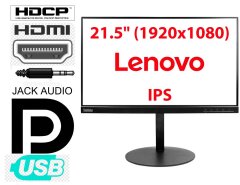 Монітор LENOVO THINKVISION T22I-10 / 21.5" (1920X1080) IPS / VGA / HDMI / DisplayPort / USB 3.0
