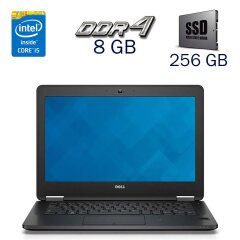 Нетбук Dell Latitude E7270 / 12.5" (1920x1080) IPS / Intel Core i5-6300U (2 (4) ядра по 2.4 - 3.0 GHz) / 8 GB DDR4 / 256 GB SSD / Intel HD Graphics 520 / WebCam / Windows 10