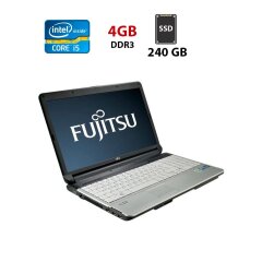 Ноутбук Б-класс Fujitsu LifeBook E752 / 15.6" (1366x768) TN / Intel Core i5-3320M (2 (4) ядра по 2.6 - 3.3 GHz) / 4 GB DDR3 / 240 GB SSD / Intel HD Graphics 4000 / WebCam