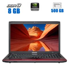 Ноутбук Б-класс Samsung R780 / 17.3" (1600x900) TN / Intel Core i3-330M (2 (4) ядра по 2.13 GHz) / 8 GB DDR3 / 500 GB HDD / nVidia GeForce 310M, 1 GB GDDR3, 64-bit / WebCam / DVD-ROM / Без АКБ и клавиатуры