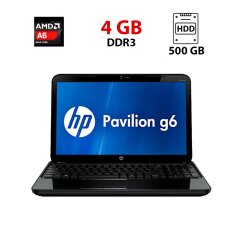 Ноутбук HP Pavilion g6-2349sr / 15.6" (1366x768) TN / AMD A6-4400M (2 ядра по 2.7 - 3.2 GHz) / 4 GB DDR3 / 500 GB HDD / AMD Radeon HD 7520G / WebCam