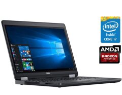 Игровой ноутбук Dell Precision 3510 / 15.6" (1366x768) TN / Intel Core i7-6820HQ (4 (8) ядра по 2.7 - 3.6 GHz) / 8 GB DDR4 / 128 GB SSD / AMD Radeon R9 M360, 2 GB GDDR5, 128-bit / WebCam / Win 10 Pro