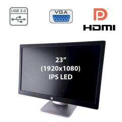 Монітор HP EliteDisplay E232 / 23" (1920x1080) IPS / HDMI, DisplayPort, VGA, USB-Hub