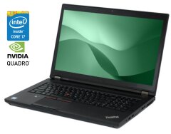 Мобільна робоча станція Lenovo ThinkPad P70 / 17.3" (1920x1080) IPS / Intel Core i7-6820HQ (4 (8) ядра по 2.7 - 3.6 GHz) / 16 GB DDR4 / 256 GB SSD + 500 GB HDD / nVidia Quadro M3000M, 4 GB GDDR5, 256-bit / WebCam / Win 10 Pro