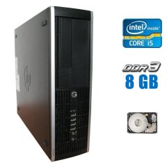 Компьютер HP Compaq 6300 Pro SFF / Intel Core i5-3550S (4 ядра по 3.0 - 3.7 GHz) / 8 GB DDR3 / 320 GB HDD