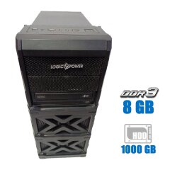 Компьютер LogicPower Asus H61M Tower / Intel Core i3-3220 (2 (4) ядра по 3.3 GHz) / 8 GB DDR3 / 1000 GB HDD / Intel HD Graphics 2500 / 550W / DVD-RW 