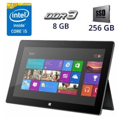 Ноутбук-трансформер Microsoft Surface Pro 2 / 10.6" (1920x1080) IPS Touch / Intel Core i5-4300U (2 (4) ядра по 1.9 - 2.9 GHz) / 8 GB DDR3 / 256 GB SSD / Intel HD Graphics 4400 / без клавиатуры 