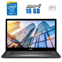 Ноутбук Dell Latitude 7490 / 14" (1920x1080) IPS Touch / Intel Core i5-8250U (4 (8) ядра по 1.6 - 3.4 GHz) / 16 GB DDR4 / 256 GB SSD / Intel UHD Graphics 620 / WebCam