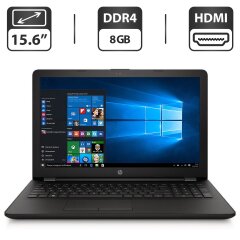 Ноутбук HP Laptop 15-bs212wm / 15.6" (1366x768) TN / Intel Celeron N4000 (2 ядра по 1.1 - 2.6 GHz) / 8 GB DDR4 / 120 GB SSD / Intel UHD Graphics 600 / WebCam / Win 10 Pro