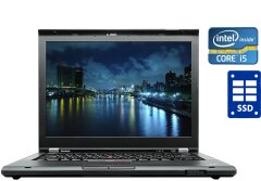 Ноутбук А-клас Lenovo ThinkPad T430 / 14" (1366x768) TN / Intel Core i5-3230M (2 (4) ядра по 2.6 - 3.2 GHz) / 4 GB DDR3 / 128 GB SSD / Intel HD Graphics 4000 / DVD-RW