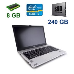 Ноутбук Fujitsu-Siemens LifeBook S935 / 13.3" (1920x1080) IPS touch / Intel Core i5-5300U (2( 4) ядра 2.3 - 2.9 GHz) / 8 GB DDR3 / 256 GB SSD