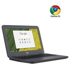 Нетбук Acer Chromebook 11 N7 C731-C8VE / 11.6" (1366x768) TN / Intel Celeron N3060 (2 ядра по 1.6 - 2.48 GHz) / 4 GB DDR3 / 16 GB eMMC / Intel HD Graphics 400 / WebCam 
