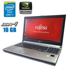 Мобильная рабочая станция Fujitsu Celsius H760 / 15.6" (1920x1080) IPS / Intel Core i7-6820HQ (4 (8) ядра по 2.7 - 3.6 GHz) / 16 GB DDR4 / 240 GB SSD / nVidia Quadro M1000M, 2 GB GDDR5, 128-bit / WebCam