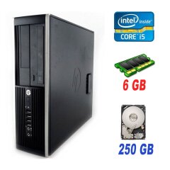 Компьютер HP Compaq Elite 8200 SFF / Intel Core i5-2400 (4 ядра по 3.1 - 3.4 GHz) / 6 GB DDR3 / 250 GB HDD