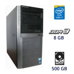 Игровой ПК Dell OptiPlex 980 Tower / Intel Core i7-860 (4 (8) ядра по 2.8 - 3.46 GHz) / 8 GB DDR3 / 500 GB HDD / nVidia GeForce GT 330, 1 GB GDDR3, 128-bit