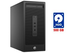 ПК HP 280 G2 Tower / Intel Core i3-6100 (2 (4) ядра по 3.7 GHz) / 4 GB DDR4 / 500 GB HDD / Intel HD Graphics 530 / DVD-RW
