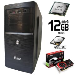 Frime Tower / Intel Core i3-4130 (2(4) ядра по 3.4GHz) / 12 GB DDR3 / 500 GB HDD / nVidia GeForce GTX 960 2GB GDDR5 128bit (HDMI, DVI, DP) / new БЖ 500W