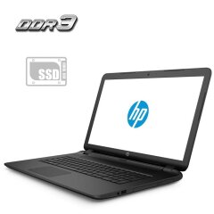 Ноутбук HP 17-p023ng / 17.3" (1600x900) TN / AMD E1-6010 (2 ядра по 1.35 GHz) / 4 GB DDR3 / 120 GB SSD / AMD Radeon R2 Graphics / WebCam / DVD-ROM / Без АКБ