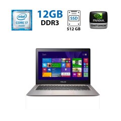 Ультрабук Asus Zenbook UX303UB / 13.3" (3000x2000) IPS Touch / Intel Core i7-6500U (2 (4) ядра по 2.5 - 3.1 GHz) / 12 GB DDR3 / 512 GB SSD / nVidia GeForce 940M, 2 GB GDDR3, 64-bit / WebCam