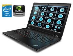 Мобильная рабочая станция Lenovo ThinkPad P73 / 17.3" (1920x1080) IPS / Intel Core i7-9850H (6 (12) ядер по 2.6 - 4.6 GHz) / 32 GB DDR4 / 512 GB SSD / nVidia Quadro T2000, 4 GB GDDR5, 128-bit / WebCam / Win 10 Pro