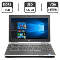 Ноутбук Dell Latitude E6420 / 14" (1366x768) TN / Intel Core i5-2520M (2 (4) ядра по 2.5 - 3.2 GHz) / 8 GB DDR3 / 120 GB SSD / Intel HD Graphics 3000 / WebCam / VGA 