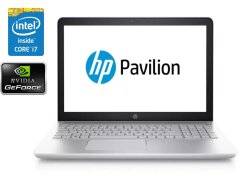 Игровой ноутбук HP Pavilion 15-cc159nr / 15.6" (1920x1080) IPS / Intel Core i7-8550U (4 (8) ядра по 1.8 - 4.0 GHz) / 8 GB DDR4 / 256 GB SSD / nVidia GeForce 940MX, 4 GB DDR3, 64-bit / WebCam / DVD-ROM / Win 10 Home