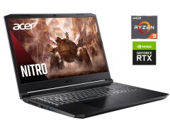 Игровой ноутбук Acer Nitro 5 AN517-41 / 17.3" (1920x1080) IPS / AMD Ryzen 9 5900HX (8 (16) ядер по 3.3 - 4.6 GHz) / 32 GB DDR4 / 1000 GB SSD / nVidia GeForce RTX 3080, 8 GB GDDR6, 256-bit / WebCam / Win 11 Pro