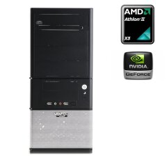 Комп'ютер Asus Vento / AMD Athlon II X3 455 (3 ядра по 3.3 GHz) / 4 GB DDR3 / 500 GB HDD / nVidia GeForce GTS 450, 1 GB GDDR5, 128-bit / 450W  