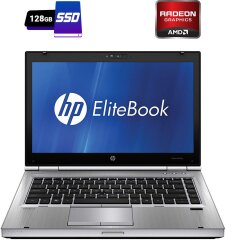 Ноутбук Б-класс HP EliteBook 8460p / 14" (1366x768) TN / Intel Celeron B840 (2 ядра по 1.9 GHz) / 4 GB DDR3 / 128 GB SSD / AMD Radeon HD 6470M, 1 GB DDR3, 64-bit / WebCam / DVD-ROM / DisplayPort