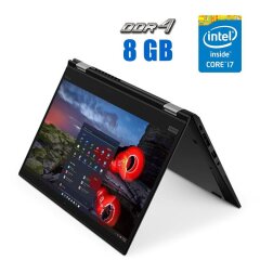 Ноутбук-трансформер Lenovo ThinkPad X13 Yoga G1 / 13.3" (1920x1080) IPS Touch / Intel Core i7-10510U (4 (8) ядра по 1.8 - 4.9 GHz) / 16 GB DDR4 / 480 GB SSD / Intel UHD Graphics / WebCam