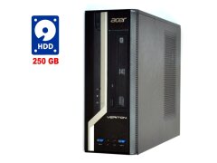 ПК Acer Veriton X2631G SFF / Intel Core i3-4170 (2 (4) ядра по 3.7 GHz) / 4 GB DDR3 / 250 GB HDD / Intel HD Graphics 4400 / DVD-RW / Win 7