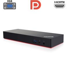 Док-станция Lenovo ThinkPad Thunderbolt 3 Dock DBB9003L1 / Thunderbolt 3 / VGA, DisplayPort, HDMI / USB 3.0, USB Type-C / Gigabit Ethernet