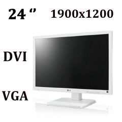 LG Flatron 24EB23PY-W / 24" / 1900x1200 (16:10) / VGA, DVI, DP, колонки