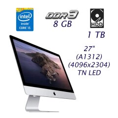 Моноблок Apple iMac 11.3 / 27" (A1312) (1920x1080) IPS LED / Intel Core i5-760 (4 ядра по 2.8 - 3.3 GHz) / 8 GB DDR3 / 1 GB HDD / ATI Radeon HD 5750, 1 GB GDDR5, 128-bit / web-cam