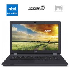 Ноутбук Acer Aspire ES1-731-C24M / 17.3" (1600x900) TN / Intel Celeron N2940 (4 ядра по 1.83 - 2.25 GHz) / 4 GB DDR3 / 120 GB SSD / Intel HD Graphics / WebCam