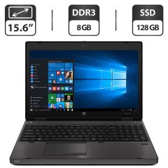Ноутбук Б-класс HP ProBook 6560b / 15.6" (1366x768) TN / Intel Core i5-2520M (2 (4) ядра по 2.5 - 3.2 GHz) / 8 GB DDR3 / 128 GB SSD / Intel HD Graphics 3000 / DVD-ROM / VGA
