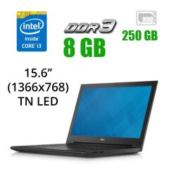 Ноутбук Dell Inspiron 15-3542 / 15.6" (1366x768) TN LED / Intel Core i3-4005U (2 (4) ядра по 1.7 GHz) / 8 GB DDR3 / 250 GB HDD / WebCam / DVD-RW / HDMI / USB 3.0