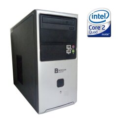 ПК Impression computers Tower / Intel Core 2 Quad Q8300 (4 ядра по 2.5 GHz) / 4 GB DDR2 / 160 GB HDD / Intel GMA x3100 Graphics / DVD-ROM 
