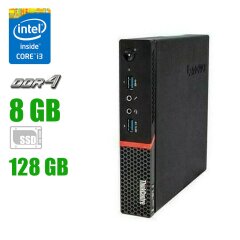 Неттоп Lenovo ThinkCentre M700 Black / Intel Core i3-6100T (2 (4) ядра по 3.2 GHz) / 8 GB DDR4 / 128 GB SSD / Intel HD Graphics 530 