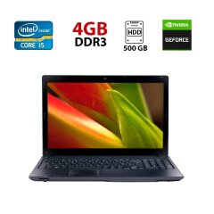 Ноутбук Acer Aspire 5742G / 15.6" (1366x768) TN / Intel Core i5-460M (2 (4) ядра по 2.53 - 2.8 GHz) / 4 GB DDR3 / 500 GB HDD / nVidia GeForce GT 420M, 1 GB DDR3, 128-bit / WebCam