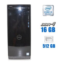 Компьютер Dell Inspiron 3670 / Intel Core i3-9100 (4 ядра по 3.6 - 4.2 GHz) / 16 GB DDR4 / 512 GB SSD M.2 / Intel UHD Graphics 630 / Windows 10