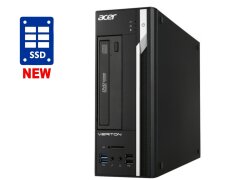 ПК Acer Veriton X2632G SFF / Intel Сore i3-4160 (2 (4) ядра по 3.6 GHz) / 8 GB DDR3 / 120 GB SSD NEW / Intel HD Graphics 4400 / DVD-RW / Win 7