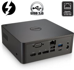 Док-станция Dell Thunderbolt Dock TB16 K16A / VGA, miniDP, DisplayPort, HDMI, Thunderbolt 3 / USB 3.0 / Gigabit Ethernet