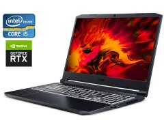 Ігровий ноутбук Acer Nitro 5 AN515-55-53E5 / 15.6" (1920x1080) IPS / Intel Core i5-10300H (4 (8) ядра по 2.5 - 4.5 GHz) / 8 GB DDR4 / 256 GB SSD / nVidia GeForce RTX 3050, 4 GB GDDR6, 128-bit / WebCam 
