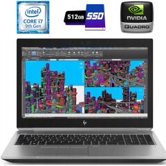 Мобильная рабочая станция HP ZBook 15 G6 / 15.6" (1920x1080) IPS / Intel Core i7-9850H (6 (12) ядра по 2.6 - 4.6 GHz) / 32 GB DDR4 / 512 GB SSD / nVidia Quadro T1000, 4 GB GDDR5, 128-bit / WebCam / HDMI