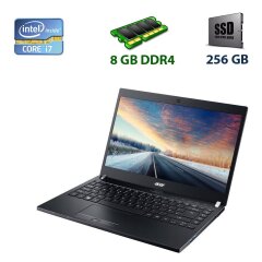 Ультрабук Acer TravelMate P648 / 14" (1366x768) TN / Intel Core i7-6500U (2 (4) ядра по 2.5 - 3.1 GHz) / 8 GB DDR4 / 256 GB SSD / WebCam / USB 3.0 / Thunderbolt 3 / HDMI