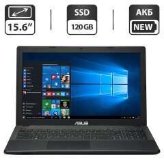 Ноутбук Asus X551CA / 15.6" (1366x768) TN / Intel Core i3-3217U (2 ядра по 1.8 GHz) / 4 GB DDR3 / 120 GB SSD / Intel HD Graphics 4000 / WebCam / DVD-ROM / АКБ NEW + Бездротова мишка